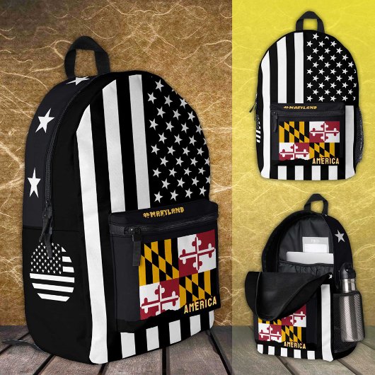 Sac personnalisé Maryland Drapeau, Drapeau américa