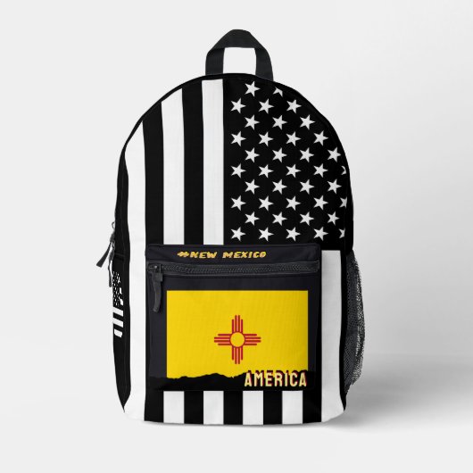 Sac personnalisé New Mexico Drapeau, Drapeau améri (Recto)