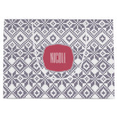 Sac personnalisé Noël Motif Flocon de neige nordiq (Devant)