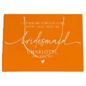 Sac personnalisé pour demander à une amie d'être d (Devant)