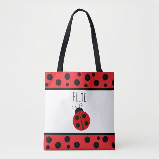Sac personnalisé Red Ladybugs (Devant)