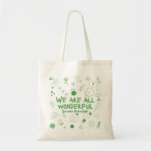 Sac personnalisé vert Tout simplement merveilleux