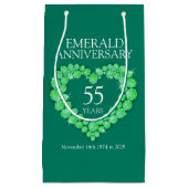 Sac photo du 55e anniversaire du mariage Emerald (Devant)