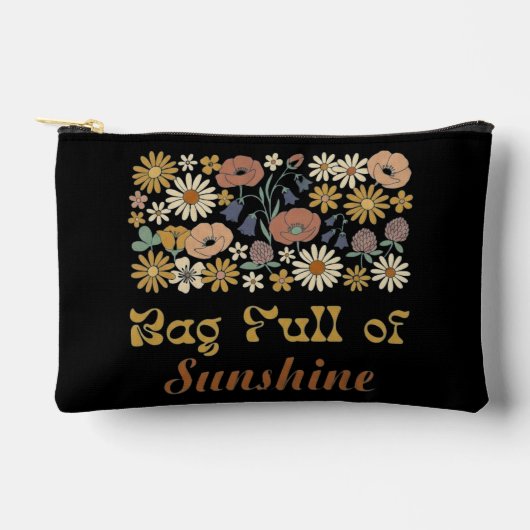 Sac plein de soleil – Floraison rétro boho (Recto)