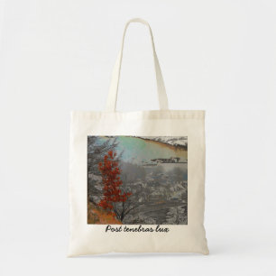Sac "Post tenebras lux" avec paysage d'automne