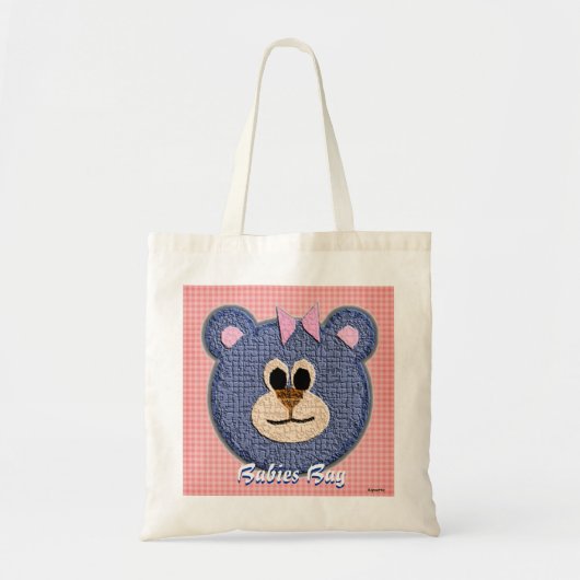 Sac pour bébé en peluche texturé ( Bow) (Devant)