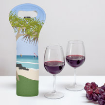 Aile surfeurs à huile Pandanus Tree à la plage