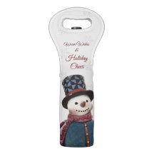 "Chaleureux voeux et fête de Noël" Snowman