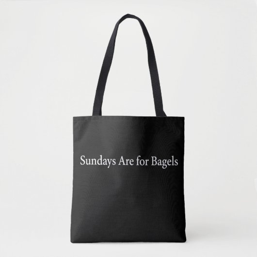 Sac pour dimanche avec bagels | Sac tendance pour (Devant)
