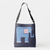 Sac pour enfants d'éléphant bleu (Dos)
