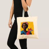 Sac pour femme africaine et renard (Devant (produit))