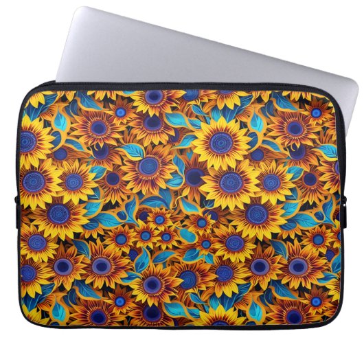 Sac pour ordinateur portable Tournesol (Devant)