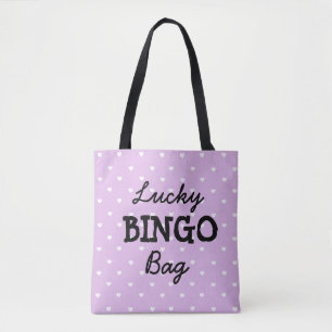 Sac POURPRE de BINGO-TEST de bonne chance