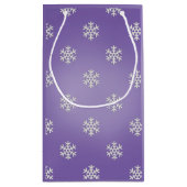 Sac pourpre personnalisé de cadeau d'arbre de Noël (Dos)