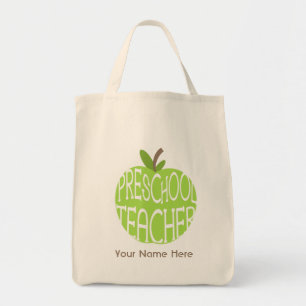 Sac préscolaire de professeur - Apple vert
