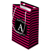 Sac Présentes Bandes Pink Monogramme (Dos Angle)