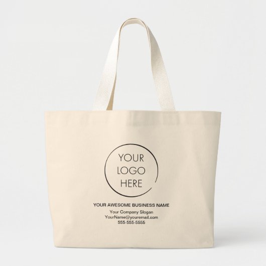 Sac promotionnel simple logo, entreprise ou boutiq (Devant)
