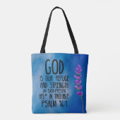 Sac Psalm 46:1 Tote Bag Bible (Dos)