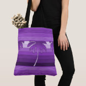 Sac rayé de plage de paumes hawaïennes de Hilo (De près)