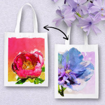Aquarelle bleu Chiffon Rose et rose Peony