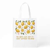 Bonjour Été Citrus Lemon Reusable Sacs d'achat