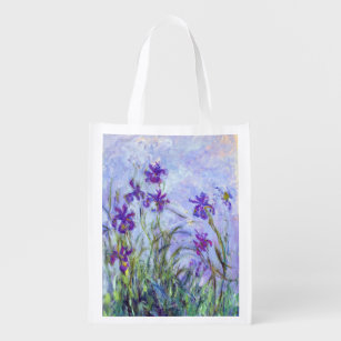 Sac Réutilisable Claude Monet - Lilac Irises / Iris Mauves
