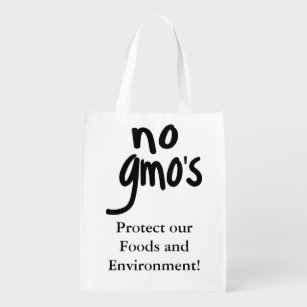 Sac Réutilisable Criez Non aux OGM Protégez notre alimentation