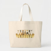 Sac réutilisable de chats de postérieurs mignons (Devant)