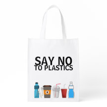 Dites non aux achats de slogan de plastiques