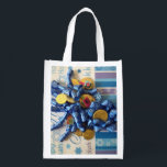 Sac Réutilisable Hanoukka<br><div class="desc">Cadeaux et pièces de monnaie juives Gelt de Hanoukka.</div>