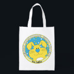 Sac Réutilisable Hanoukka heureux avec Blue Bunny<br><div class="desc">Hanoukka Happy avec Lapin Bleu, sac blanc à 2 faces. Tous les éléments de conception peuvent être modifiés. Tout texte modifiable peut être supprimé et remplacé par votre propre message. Utilisez la couleur, la taille et le style de police préférés. Joyeux Hanoukka/Chanukah ! Style : Devenez écolo de sac réutilisable...</div>
