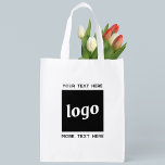 Sac Réutilisable Logo simple et texte<br><div class="desc">Logo minimaliste simple et personnalisé pour promouvoir votre entreprise. Remplacez le logo et le texte par le vôtre pour customiser.</div>