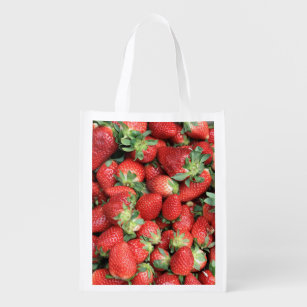 Sac Réutilisable Lot de fraises rouges juteuses