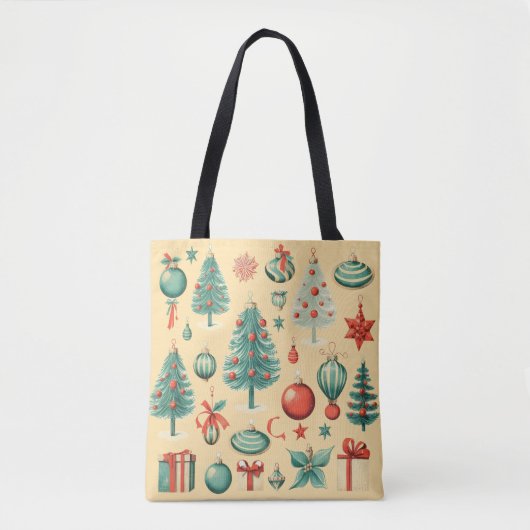 Sac réutilisable Noël Rétro (Devant)