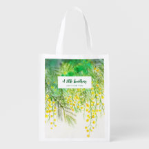 Peinture à l'aquarelle jaune de Mimosa