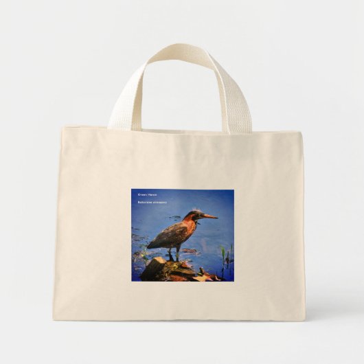 Sac réutilisable pour épicerie Green Heron (Devant)