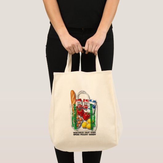 Sac Réutilisable pour les Courses (Devant (produit))