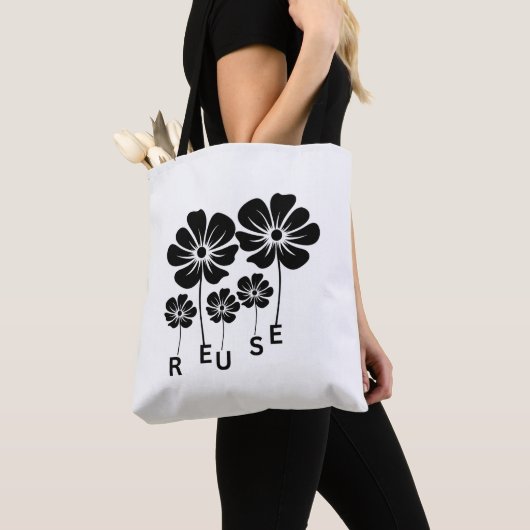 Sac Réutilisable Réutiliser Recycler | Sac de Cour (De près)
