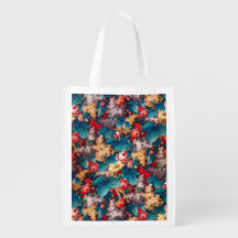 Roses rouges vintages et motif floral lilas