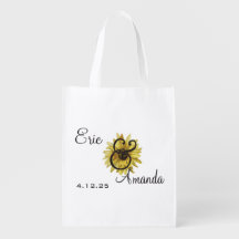 Sacs d'invité mariage à privilégier avec tournesol