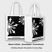 Snowflake Black & White Nom de la société Handle s
