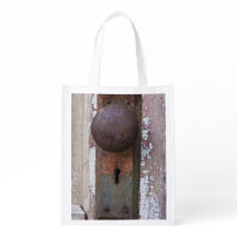 Touche de porte rouillée