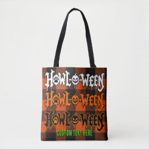 Sac réversible personnalisé Howl-O-Ween aux pattes