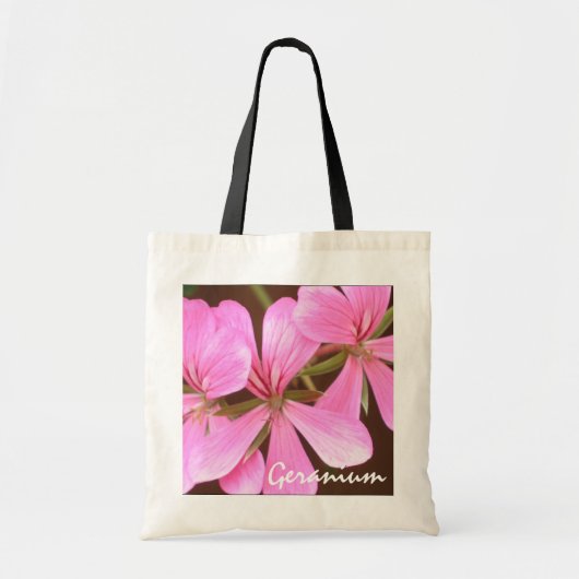Sac rose de budget de géranium (Devant)