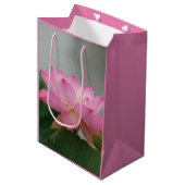 Sac rose de cadeau de fleur de Lotus (Devant Angle)