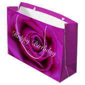 Sac rose de cadeau de joyeux anniversaire (Dos Angle)