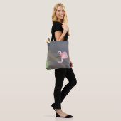 Sac rose de client de Fourre-tout de bourgeon (Sur le modèle)