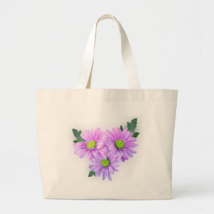 Sac rose de marguerites