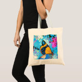 Sac rose et bleu de budget de papillon (Devant (produit))
