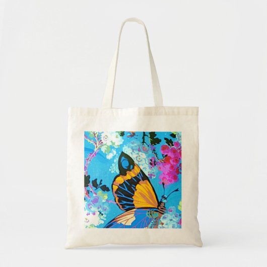 Sac rose et bleu de budget de papillon (Devant)
